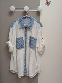 Chemise Jean et blanc