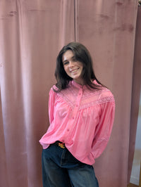 Chemise Tencel rose