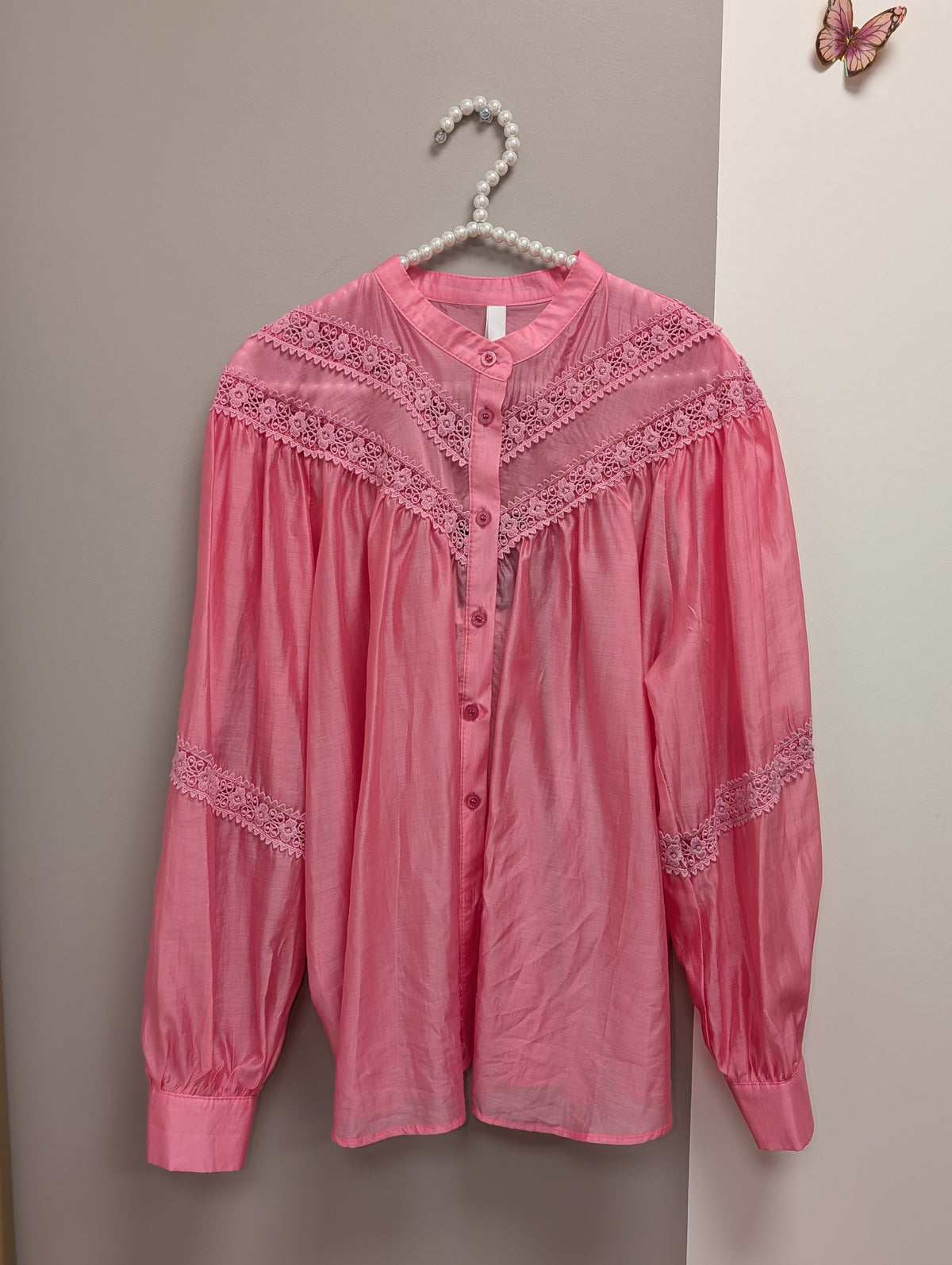 Chemise Tencel rose