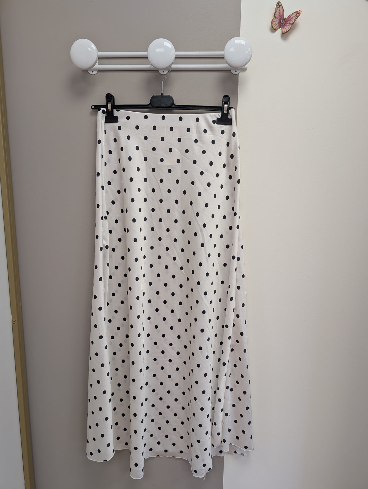 Jupe longue à pois