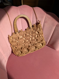 Sac crochet -anses en bois