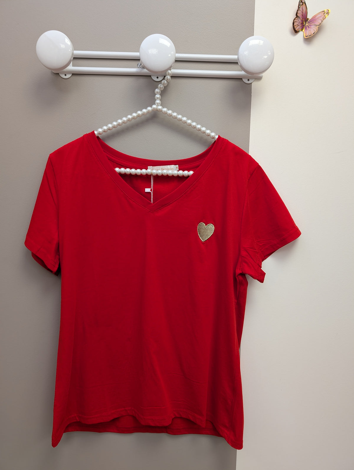 T-Shirt Coeur Uni