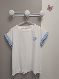 T Shirt Vichy Cœur