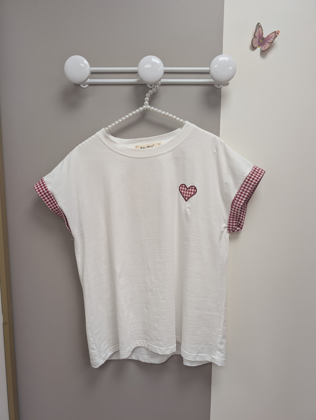T Shirt Vichy Cœur