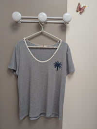 T-Shirt Rayé Palmier